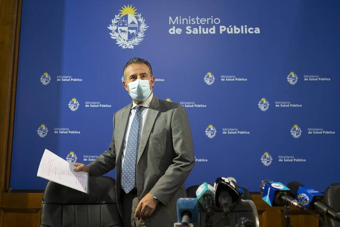 Ministro de Salud Pública, Daniel Salinas (archivo, octubre de 2021). · Foto: Ernesto Ryan