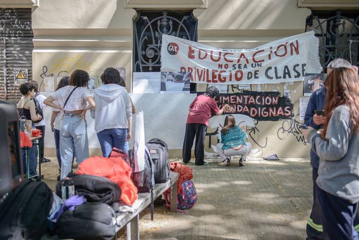Liceo IAVA, en Montevideo (archivo, noviembre de 2021). · Foto: Agustina Saubaber