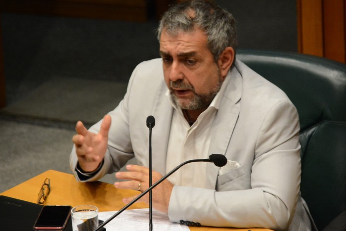 Alexandro Infante, durante una sesión de la Junta Departamental (archivo). · Foto: Virginia Martínez  Díaz