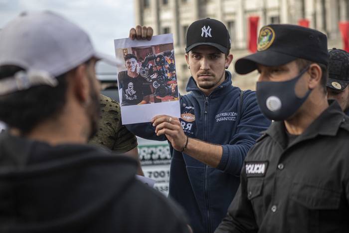 Movilización en reclamo de justicia por el asesinato de Lucas Zanolli (archivo, diciembre de 2021). · Foto: Ernesto Ryan