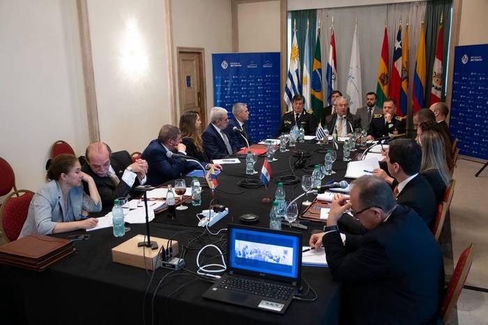 XLVIII Reunión de ministros del Interior y de Seguridad del Mercosur.
Foto: Ministerio del Interior