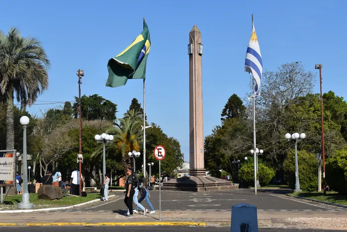 Parque Internacional, en la frontera entre Rivera, Uruguay, y Santana do Livramento, Brasil. Foto: Enrique da Rosa