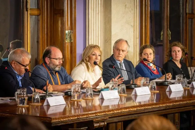 Durante la actividad en el Parlamento, el miércoles 30. · Foto: Departamento de Fotografía del Parlamento