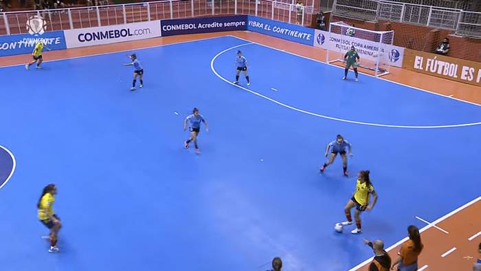 Copa América de Futsal Femenina 2023, en el Microestadio Malvinas Argentinas de Buenos Aires. Foto: Captura