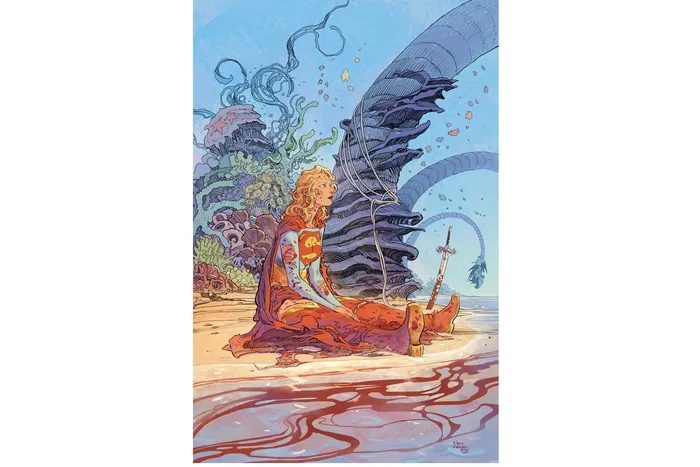Portada de _Supergirl: Woman of Tomorrow_ Nº 8, ilustrada por Bilquis Evely y coloreada por Mat Lopes.