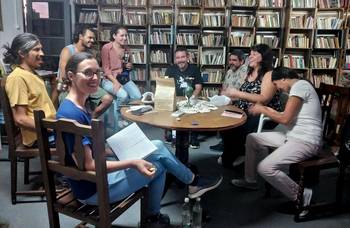 Reunión de vecinos de Tambores, Valle Edén y Piedra Sola. Foto: gentileza de vecinos.