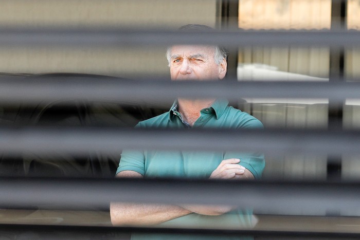 Jair Bolsonaro, el 11 de setiembre, en su casa en Brasilia. · Foto: Sergio Lima, AFP