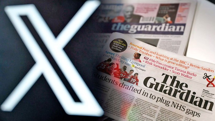 Foto principal del artículo 'El prestigioso periódico The Guardian deja de publicar en X por considerarla una “plataforma tóxica”' · Foto: AFP