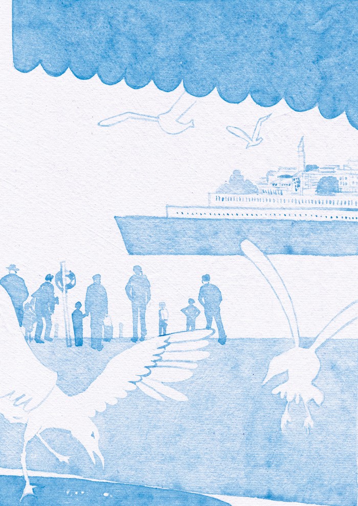 Foto principal del artículo 'Abismo y resplandor' · Ilustración: Ximena Fontaiña