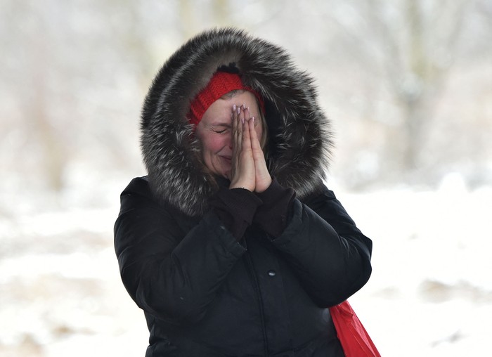 Ciudad de Irpin, al noroeste de Kiev, el 8 de marzo. · Foto: Serguéi Supinsky / AFP