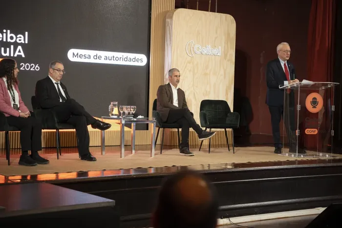 Fiorella Haim, José Carlos Mahía, Pablo Caggiani y Mario Lubetkin. · Foto: Presidencia