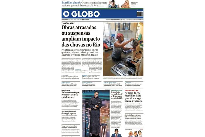 Foto principal del artículo 'Es falsa la tapa del diario O Globo que habla del caso de Yamandú Orsi'
