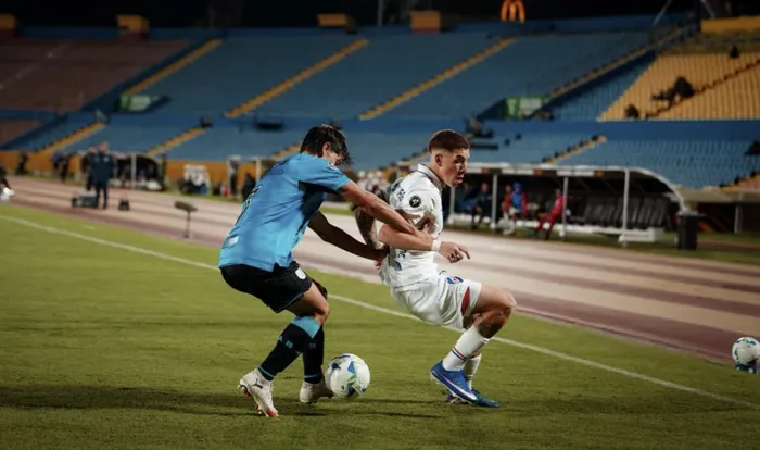 Nacional ante Belgrano, el 15 de marzo, en Quito, Ecuador. · Foto: Conmebol