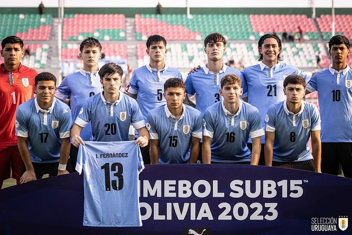 Selección sub 15 de Uruguay. Foto: @aufoficial