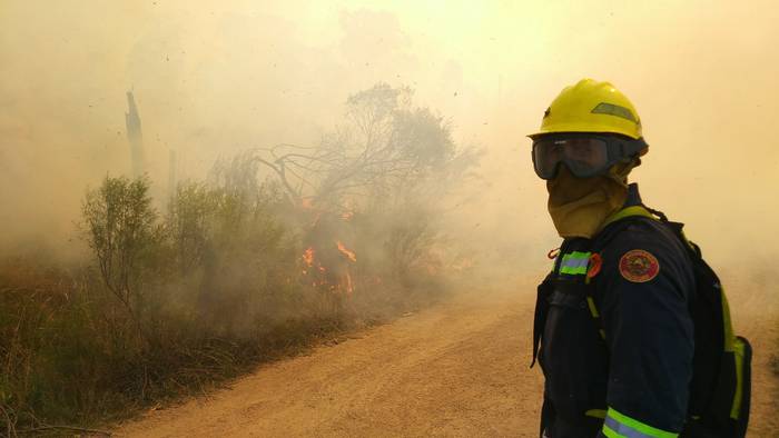 Incendio en Villa Argentina, el 30 de diciembre · Foto: Federico Gutiérrez