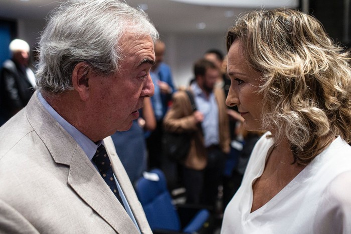 Luis Alberto Heber y Laura Raffo (archivo, agosto de 2023). · Foto: Ernesto Ryan