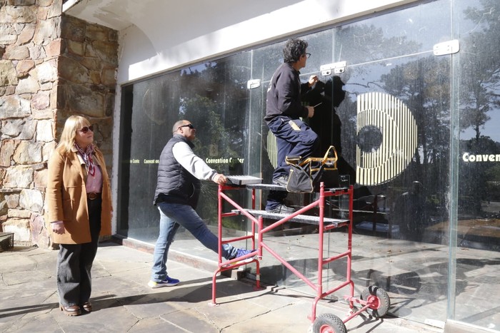 Toma de posesión del Convention Center de Arcobaleno. · Foto: Intendencia de Maldonado