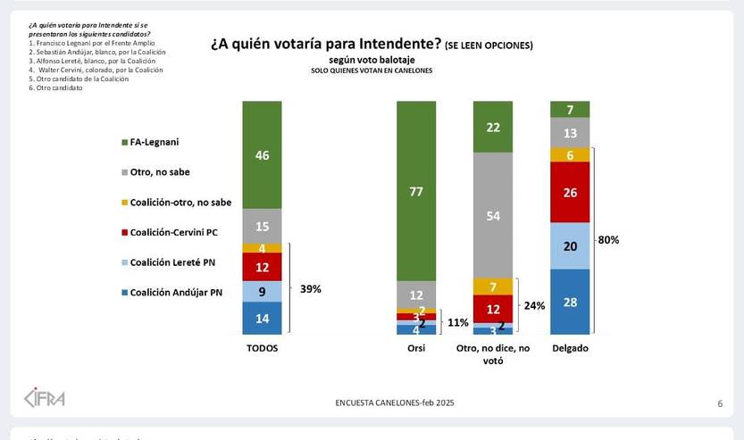 Encuesta Cifra Canelones febrero 2025
