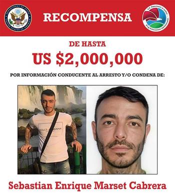Foto principal del artículo 'Estados Unidos cree que Marset puede estar en Venezuela y ofrece recompensa por información'