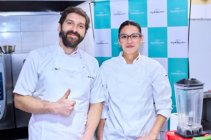 David Ruiz y Luciana Calle · Foto: Embajada de Colombia