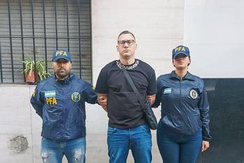 Luis Fernández Albín, el 20 de noviembre, en Buenos Aires. · Foto: Ministerio de Seguridad Nacional de Argentina