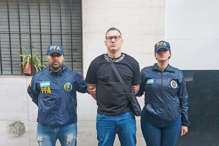 Luis Fernández Albín, el 20 de noviembre, en Buenos Aires. · Foto: Ministerio de Seguridad Nacional de Argentina