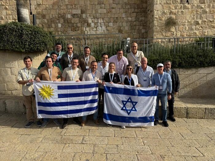 Diputados durante la visita a Israel. Foto: difusión.