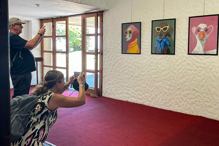 Muestra en el Bastión del Carmen de la artista Tefi Franco. · Foto: Difusión