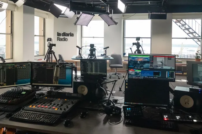 Estudio de la diaria Radio. · Foto: Alessandro Maradei