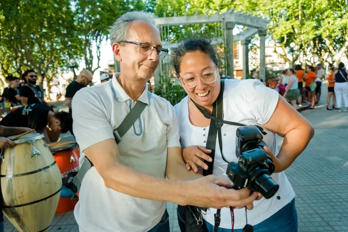 Salida práctica junto al fotógrafo invitado Armando Sartorotti. · Foto: Daniela Hernández