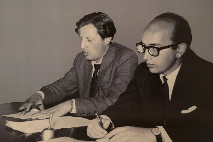 Zelmar Michelini y Eduardo Arsuaga. Foto: familia Arsuaga