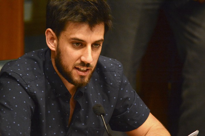 Juan Urdangaray, coordinador de la bancada del Frente Amplio. (archivo, noviembre de 2021) · Foto: Virginia Martínez  Díaz