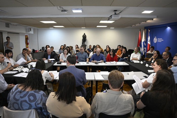 Comisión Coordinadora del Sistema Nacional de Educación realizada el 8 de diciembre en el Ministerio de Educación y Cultura. · Foto: MEC
