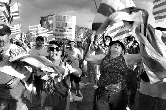 Concentración y acto de productores rurales en Durazno. Foto: Andrés Cuenca (archivo, enero de 2018)