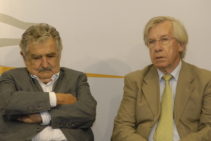 José Mujica y Danilo Astori / Foto: Federico Gutiérrez ( Archivo, diciembre 2009).