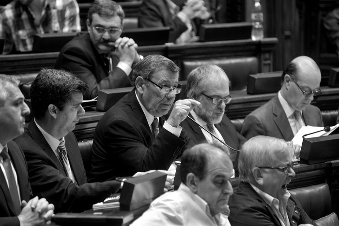 Interpelación a Rodolfo Nin Novoa, hoy, en cámara de representantes. Foto: Federico Guritérrez