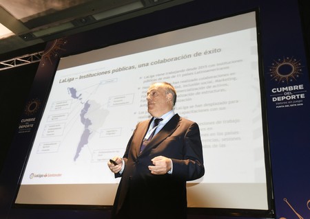 El presidente de la Liga Española, Javier Tebas. · Foto: Federico Gutiérrez El presidente de la Liga Española, Javier Tebas. · Foto: Federico Gutiérrez