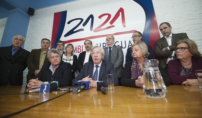 Danilo Astori, ayer, en Asamblea Uruguay. · Foto: Federico Gutiérrez