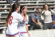 Juliana Castro tras convertir un gol de su equipo, Nacional, a Peñarol en el parque Méndez Piana