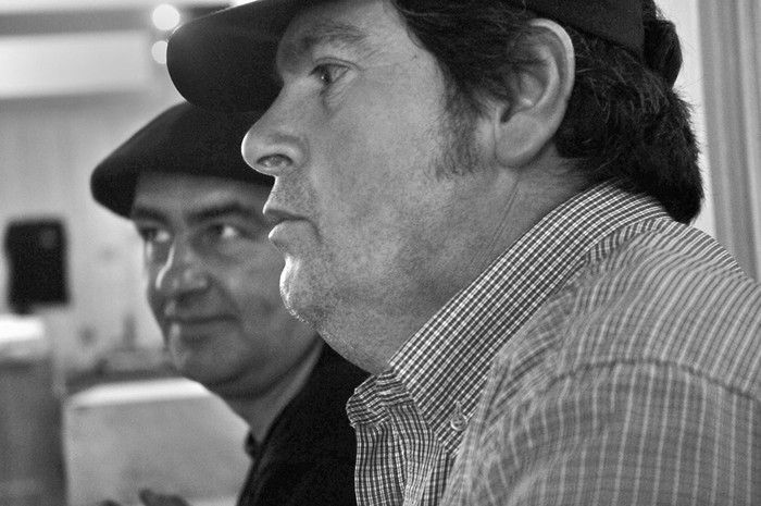 Marcelo Amaya y César Rodríguez, de la UNATRA.  · Foto: Pablo Nogueira