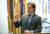 Luis Lacalle Pou, en el Encuentro con Candidatos a la Presidencia 2019, ayer, en el Comité Central Israelita del Uruguay. Luis Lacalle Pou, en el Encuentro con Candidatos a la Presidencia 2019, ayer, en el Comité Central Israelita del Uruguay.