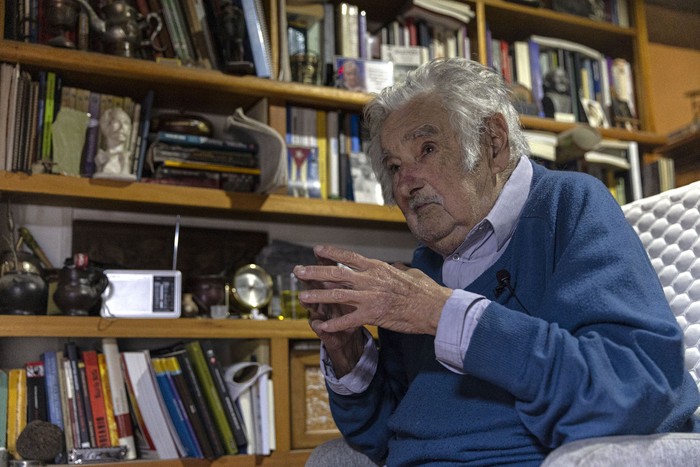 Entrevista exclusiva para _la diaria_ de José Mujica, en su casa (archivo noviembre de 2024). · Foto: Rodrigo Viera Amaral