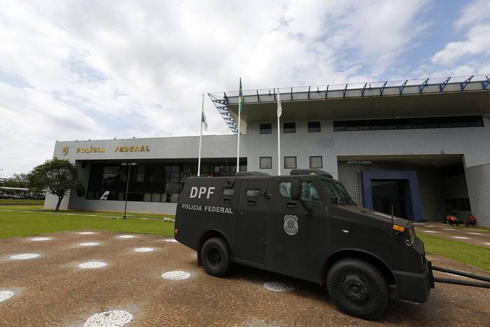 Sede de la Policía Federal en Foz do Iguaçu (archivo, setiembre de 2018). Foto: Paulo Lisboa, Brasil Photo Press, AFP