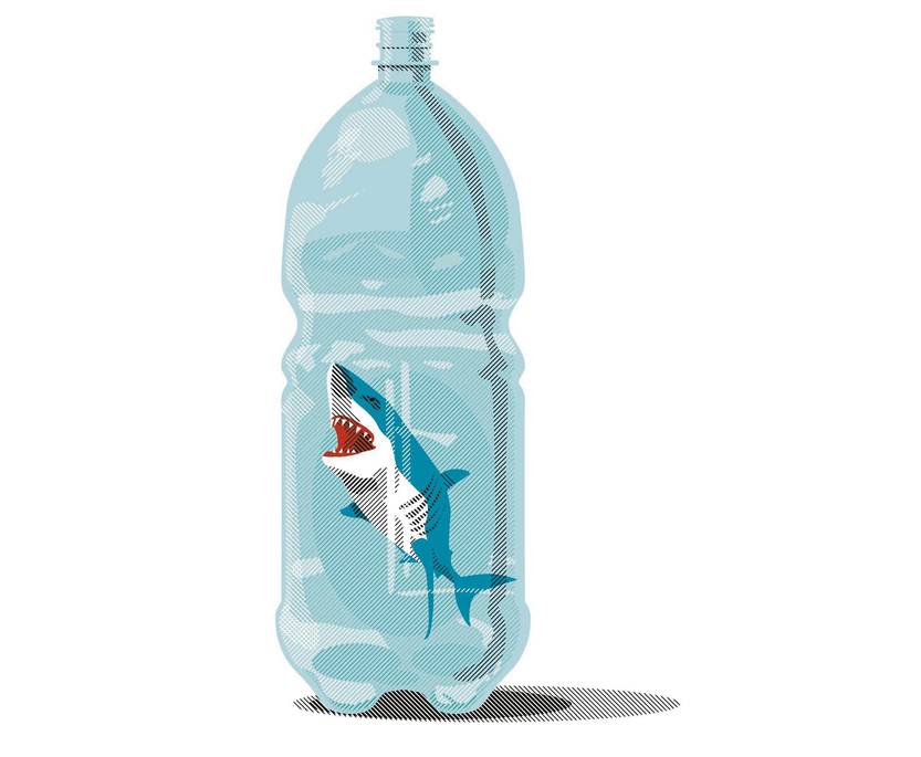 Agua embotellada ilustración