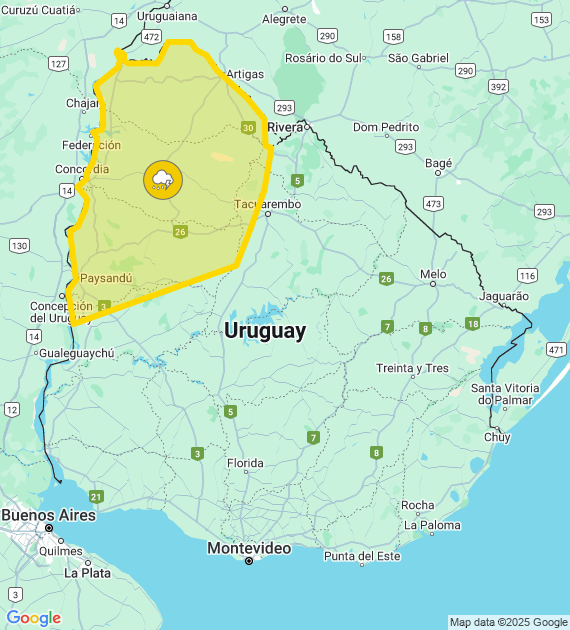 alerta inumet 28-1 3