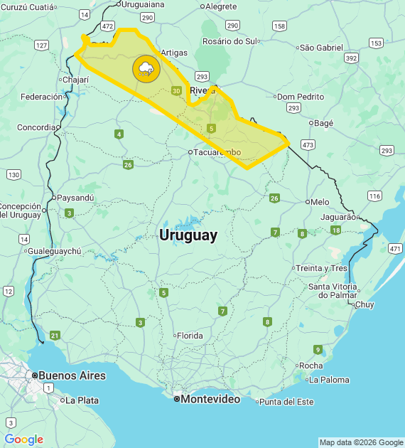 alerta amarilla 18.1.26