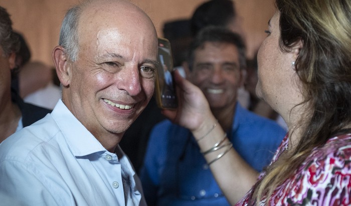 Javier García, este domingo, en el encuentro de Alianza País. · Foto: Alessandro Maradei