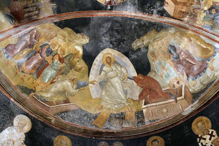 Fresco en San Salvador de Chora (Estambul). Fuente: Wikimedia.