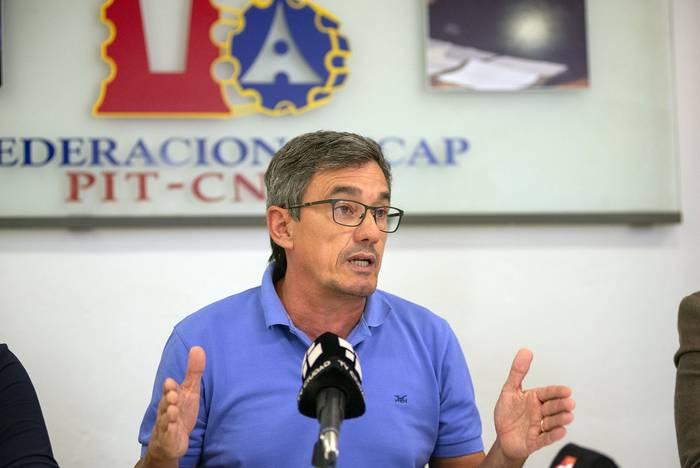 Gerardo Rodríguez, presidente de Fancap (archivo, diciembre de 2021). · Foto: Alessandro Maradei