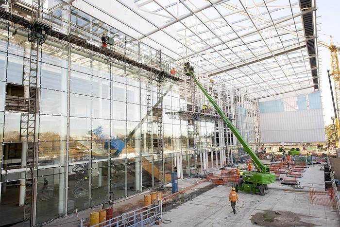 Antel Arena en construcción (archivo, junio 2018). Foto: Andrés Cuenca
